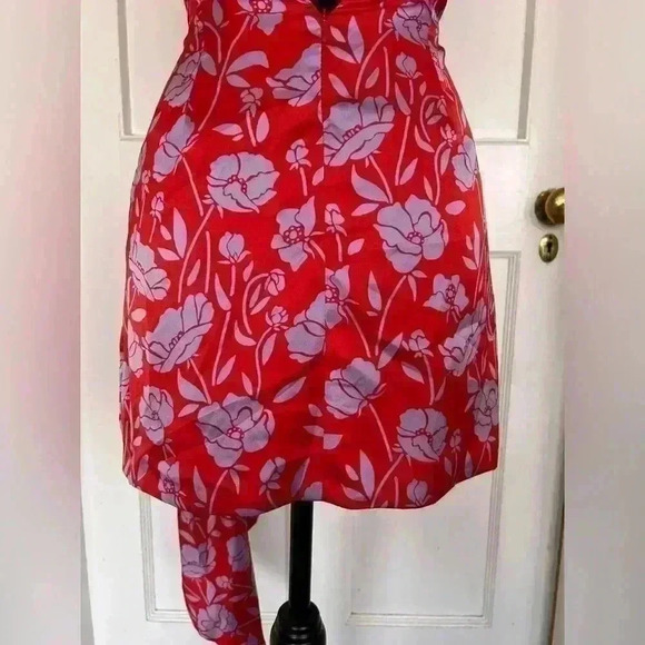 New Revolve  Kamala Mini Dress in Red and Lavender Floral Size XXS - Picture 12 of 16